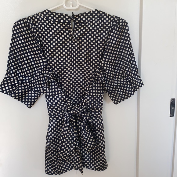 BCBG Navy Tieback Top - LIKE NEW - Picture 2 of 6